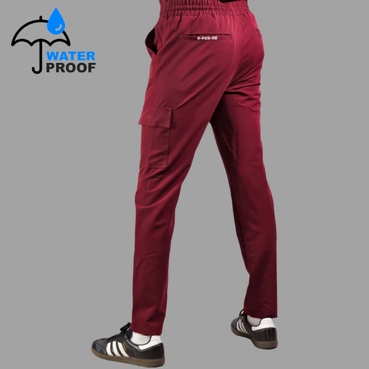 Pantalón Quirúrgico Antifluido Hombre Vino, Scrubs 300