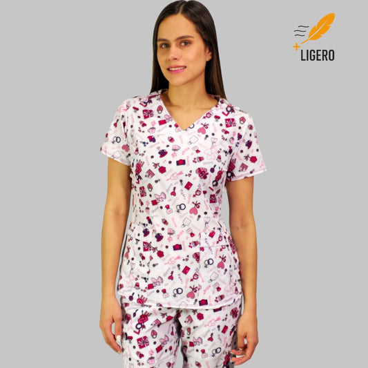 Filipina Estampado Love, Scrubs 600