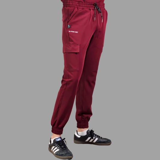 Jogger Quirurgico Antifluido Hombre Vino, Scrubs 300