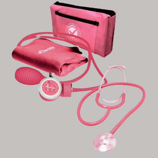 Kit Baumanometro ECO. Aneroide Rosa (Incluye Estetoscopio)