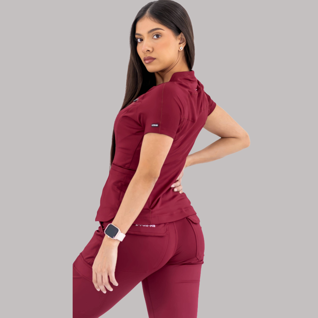 Filipina Quirúrgica Super Stretch Vino Mujer, Scrubs 905