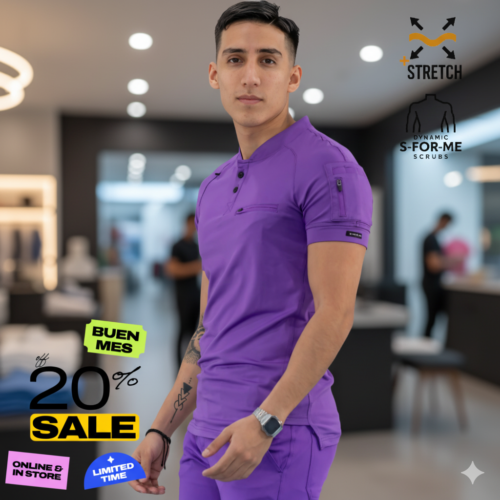 S-FOR-ME Scrubs Hombre 901 Super Stretch, Slim