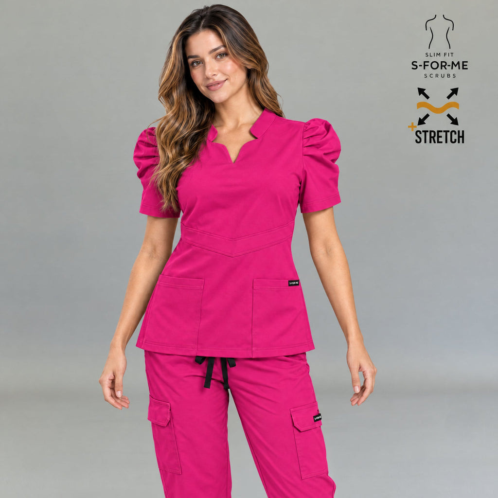 Filipina Quirúrgica Mujer 940 Rosa Fucsia Super Stretch — vista 3 de 4