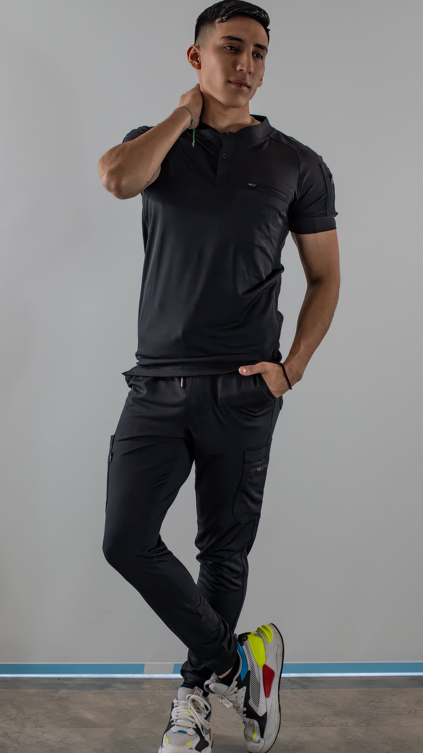 Jogger Quirurgico Hombre 901 Negro Super Stretch