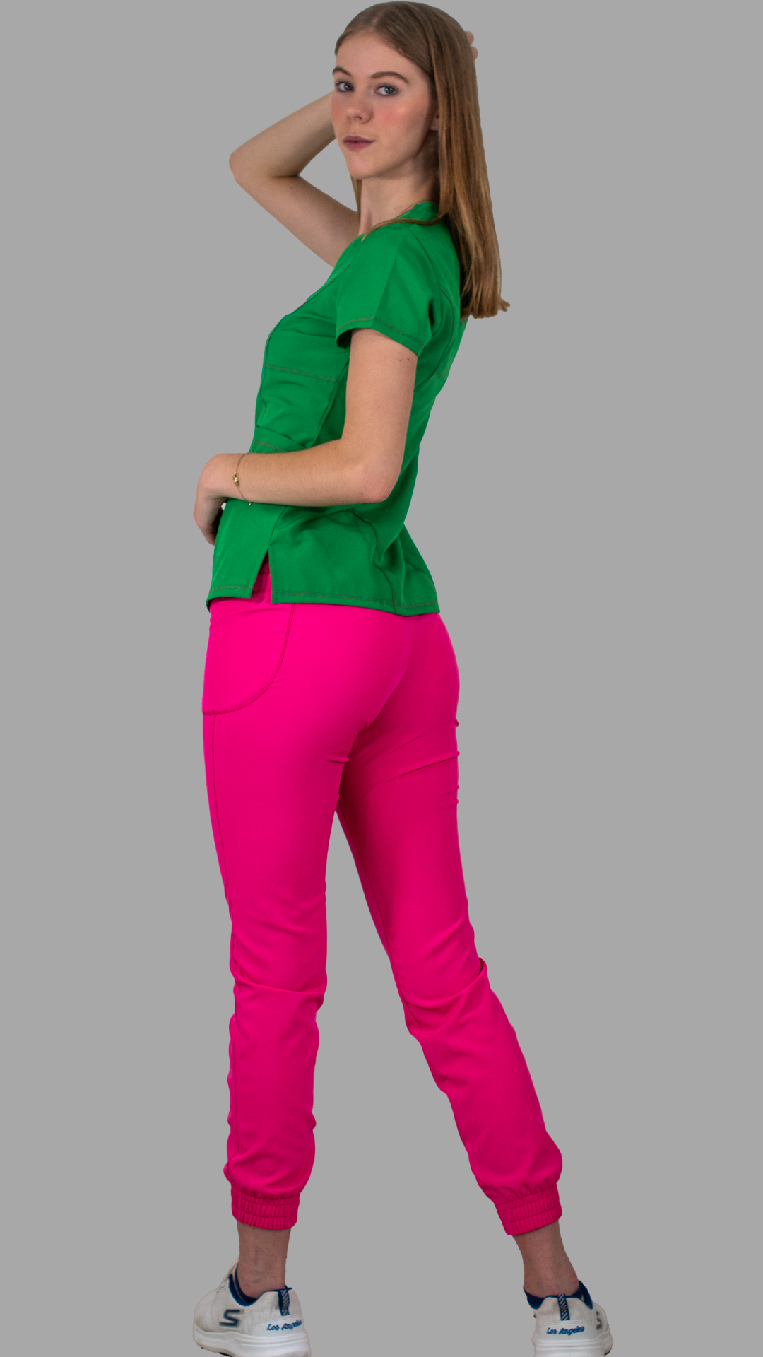 Jogger 2 Bolsas Mujer 401 Fucsia F.W