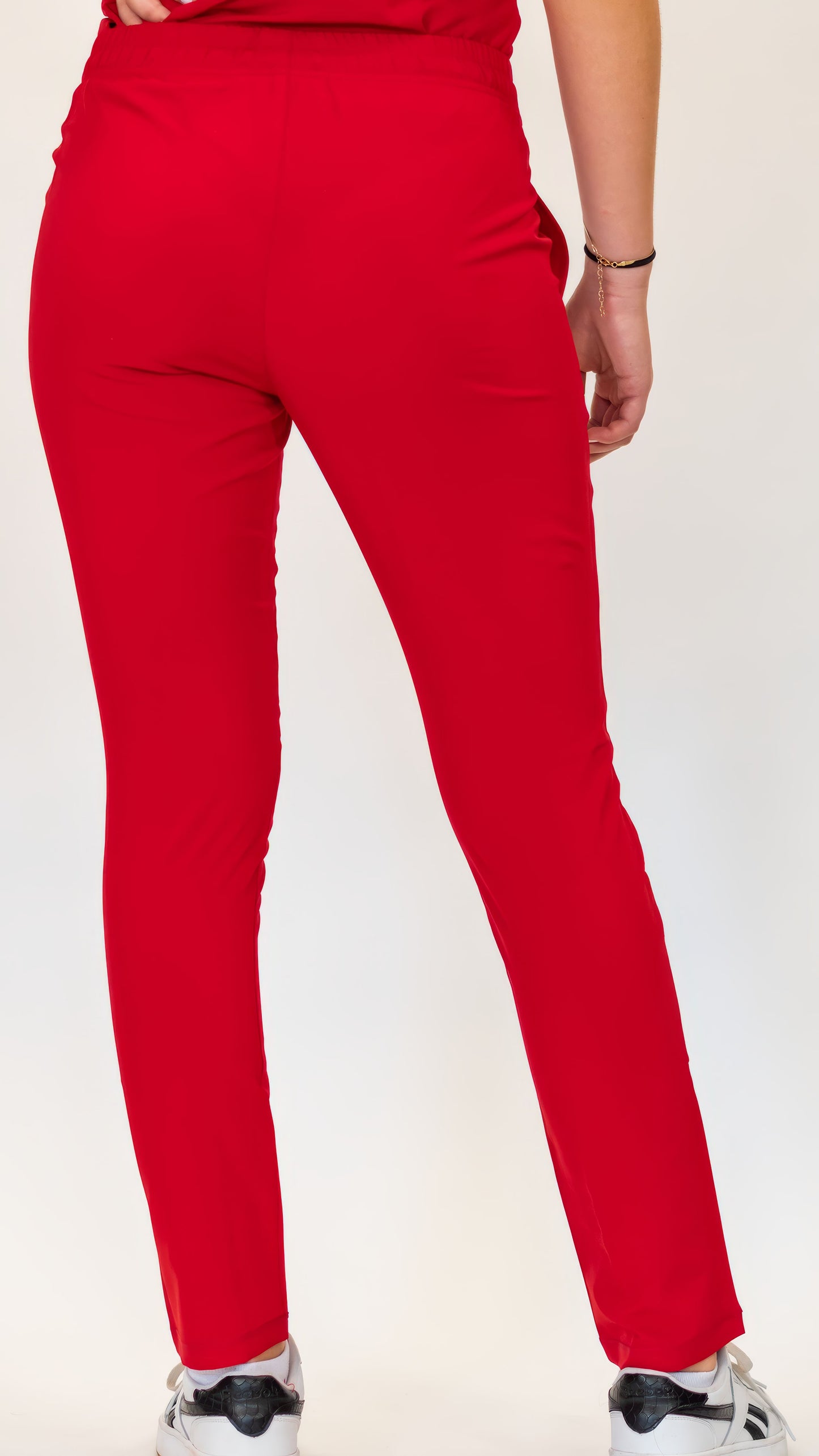 Pantalón Quirurgico 2 Bolsas Estilo 600 Rojo Mujer F.W