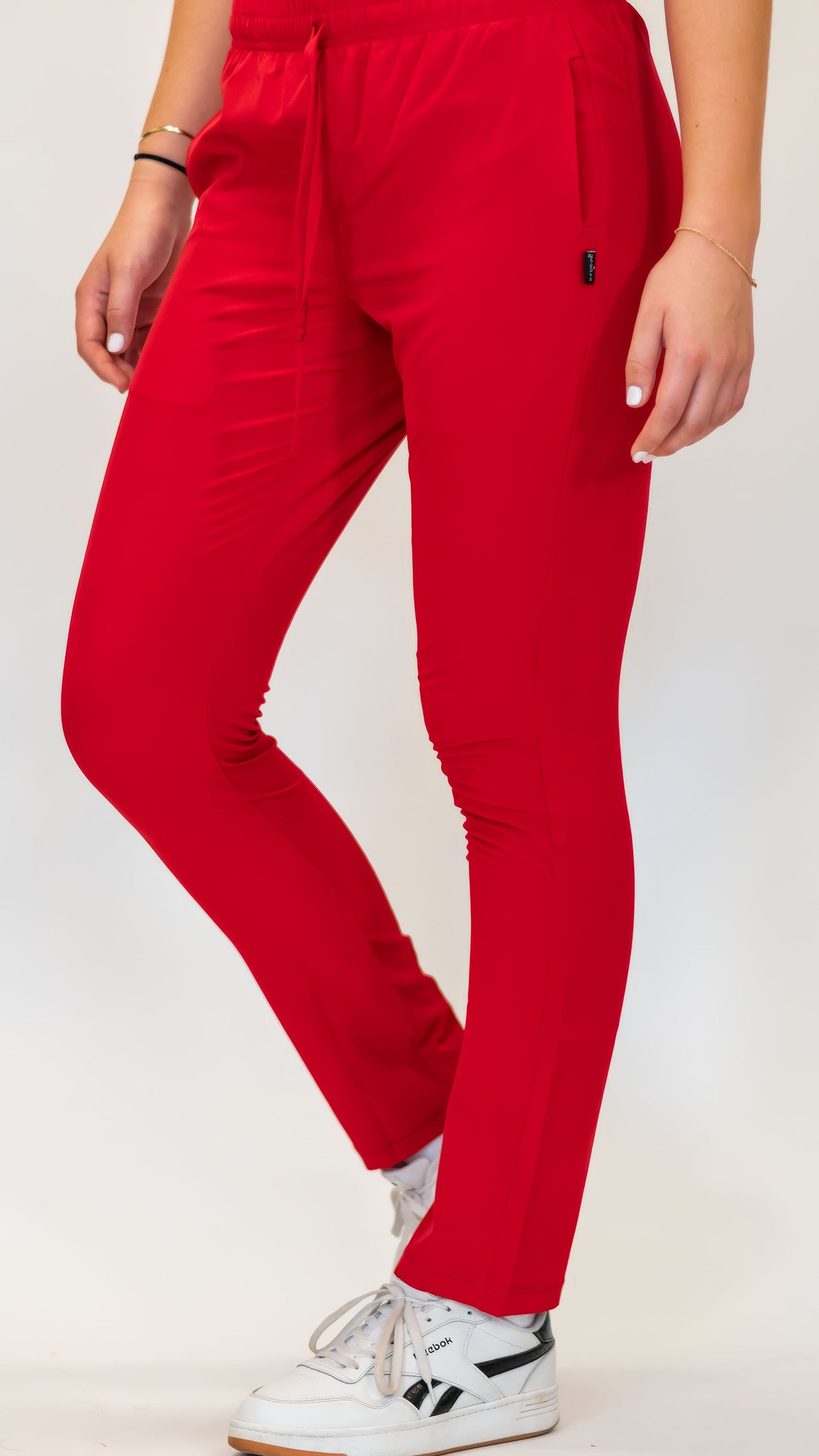 Pantalón Quirurgico 2 Bolsas Estilo 600 Rojo Mujer F.W