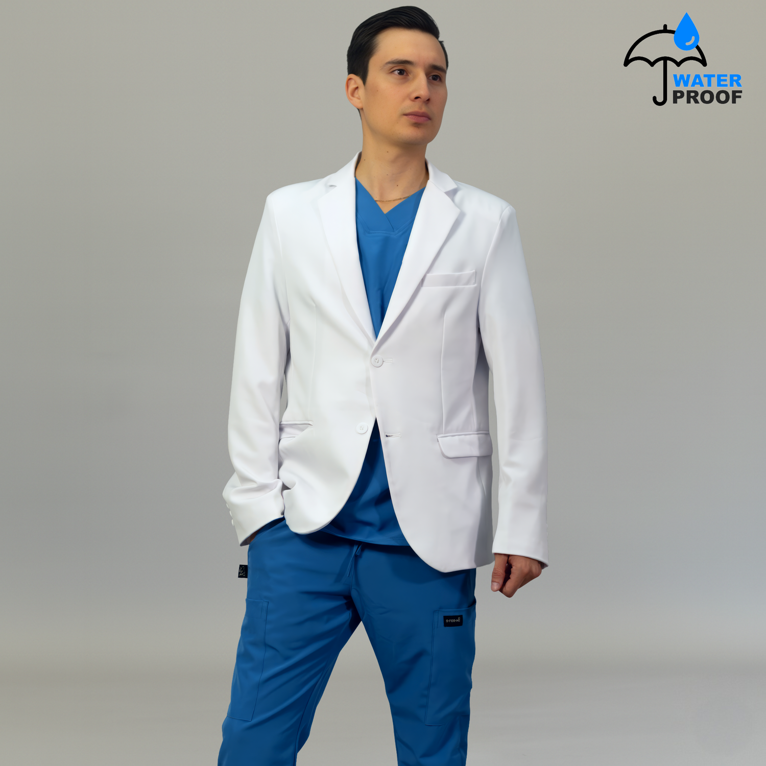 uniforme blanco de enfermeria