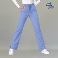 Pantalón 502 Pierna Amplia Quirúrgico Mujer Azul Plumbago Antifluido Relaxed