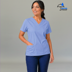 Filipina 502 Quirúrgica Mujer Azul Plumbago Antifluido FW
