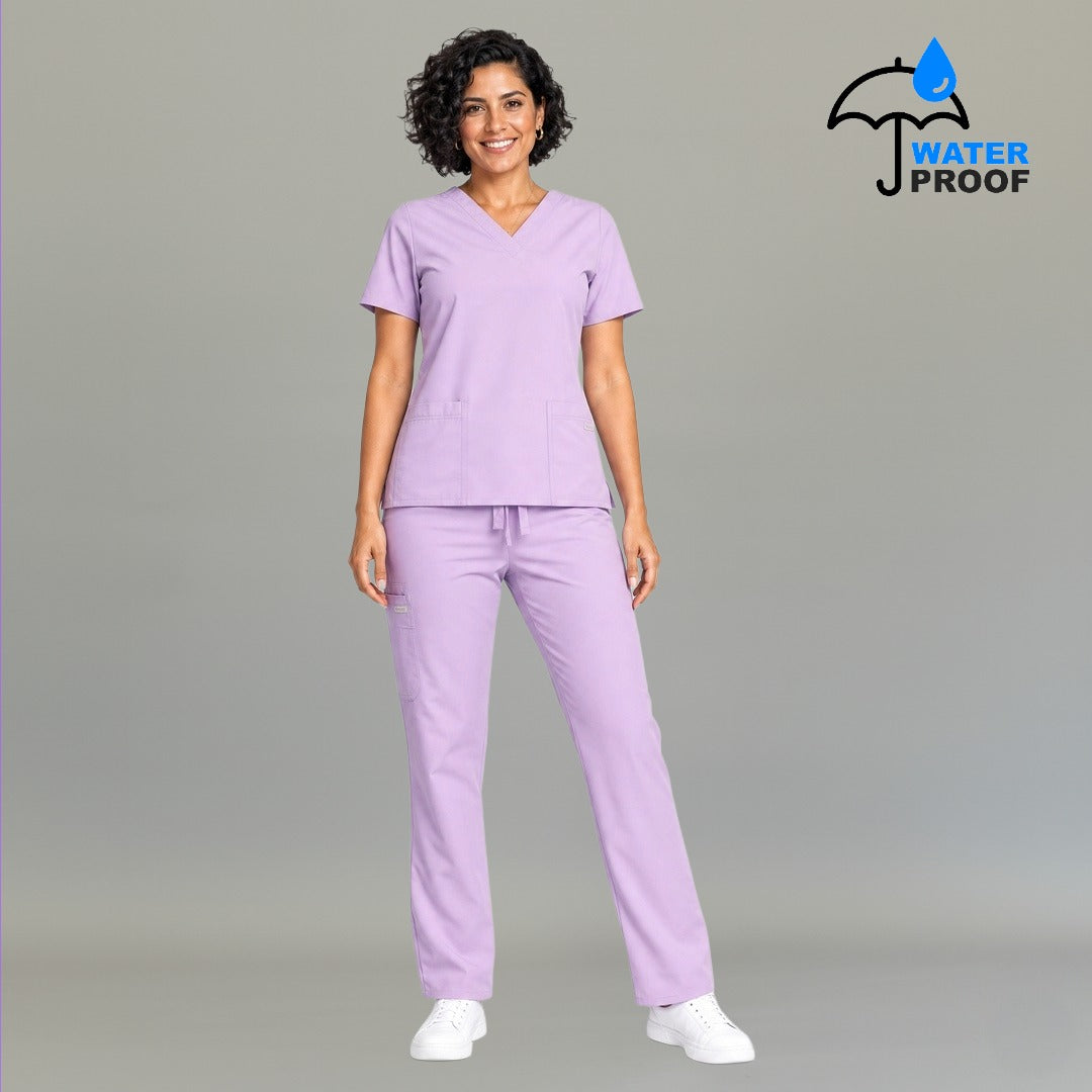 Pantalón 502 Quirúrgico Mujer Lila Antifluido Relaxed