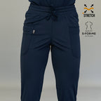Pantalón quirúrgico dama azul marino 902 resistente al deslavado