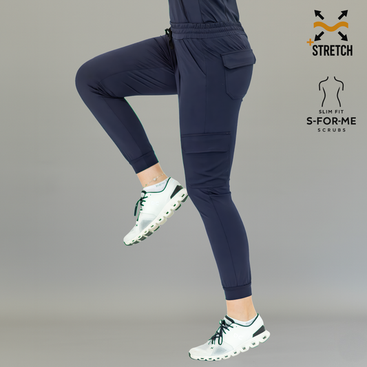 Jogger Est. 910 Quirúrgico, Azul Marino Mujer Super Stretch, Scrubs 910