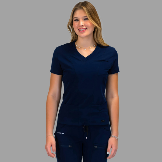 Filipina Quirúrgica Azul Marino Mujer Antifluido, Scrubs 300