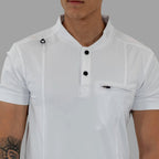Men's Top 930 White Super Stretch, Scrubs 930