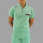 Men's Top 930 Brook Green - Maroon Super Stretch, Scrubs 930