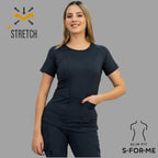 Filipina quirúrgica negra para mujer Estilo 901 Super Stretch vista principal Sandel Medica