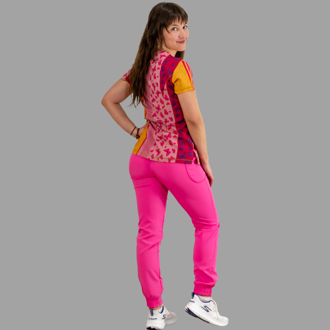 Filipina Estampada Vistas en Fiusha, Scrubs 501 F.W Mujer