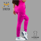 Pantalón médico fucsia dama 901 tela súper stretch sin planchado