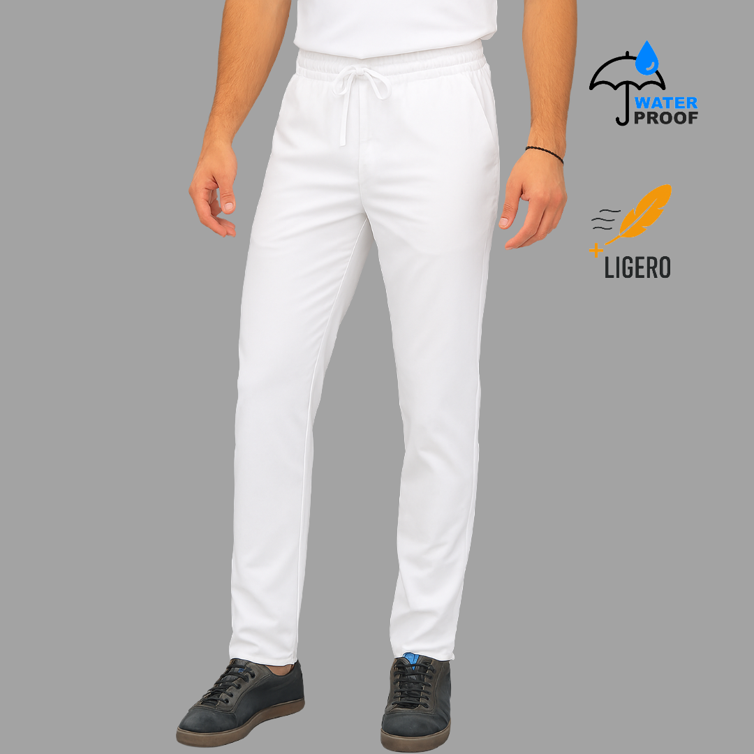 Pantalon Hombre 530 Quirúrgico Blanco Relaxe, Scrubs 530