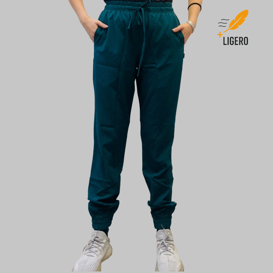 Jogger  2 Bolsas Verde Botella Mujer F.W, Scrubs 600