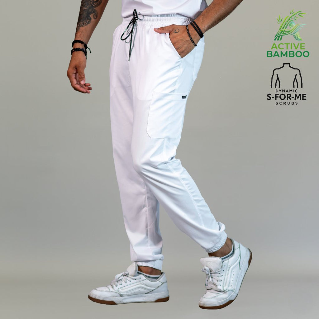 jogger bamboo hombre 510 blanco vista frontal Sandel Medica