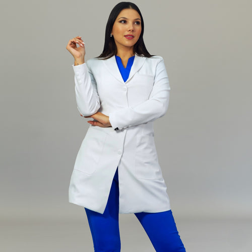 Bata Médica Mujer Antifluido con Forro