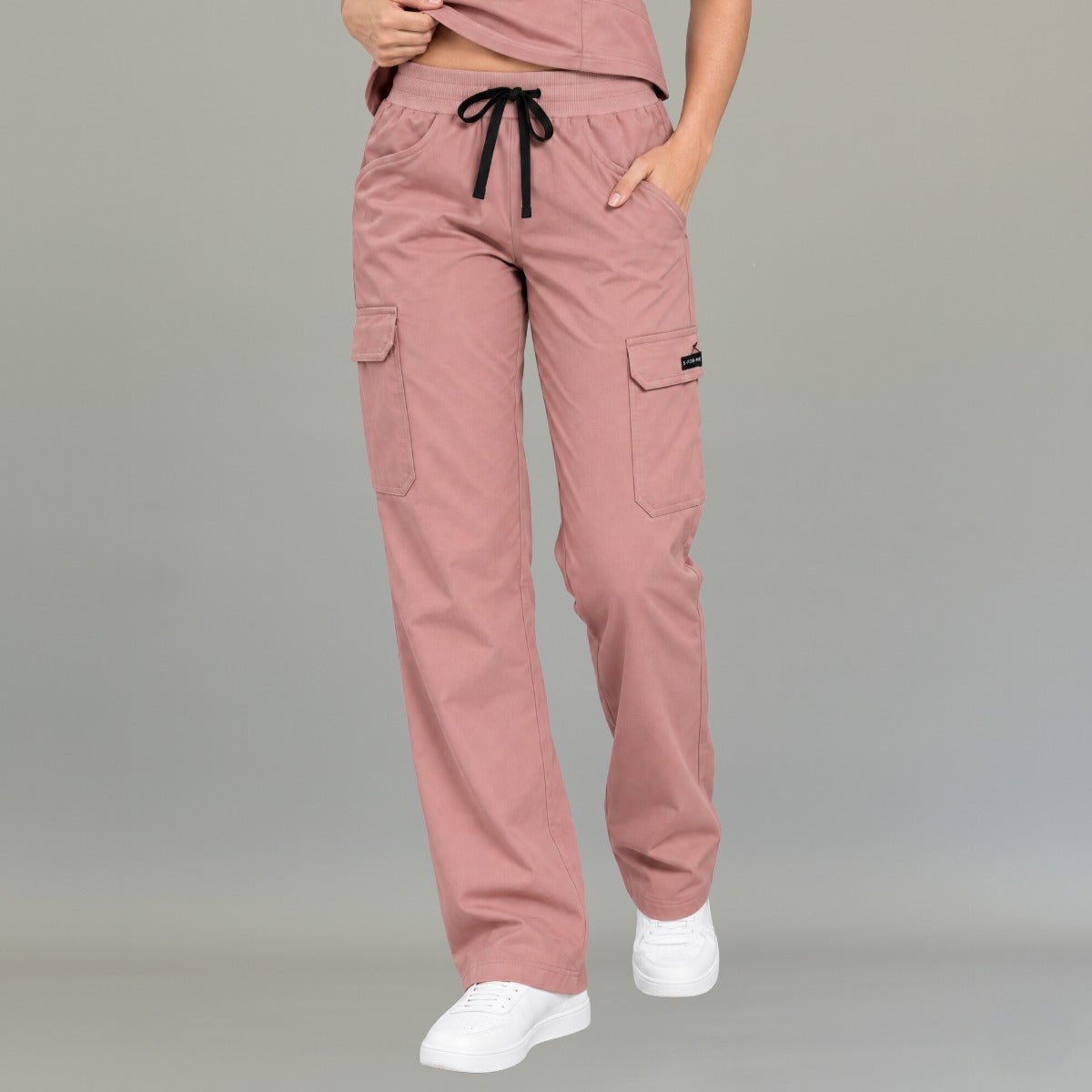 Pantalón Quirúrgico mujer 940 rosa palo Super Stretch | Cargo recto — vista 1 de 7