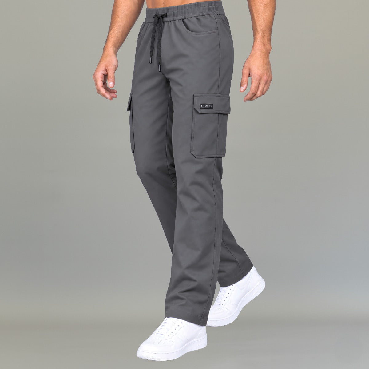 Pantalón Quirúrgico Hombre 940 Gris Oxford Super Stretch | Cargo Recto — vista 2 de 3