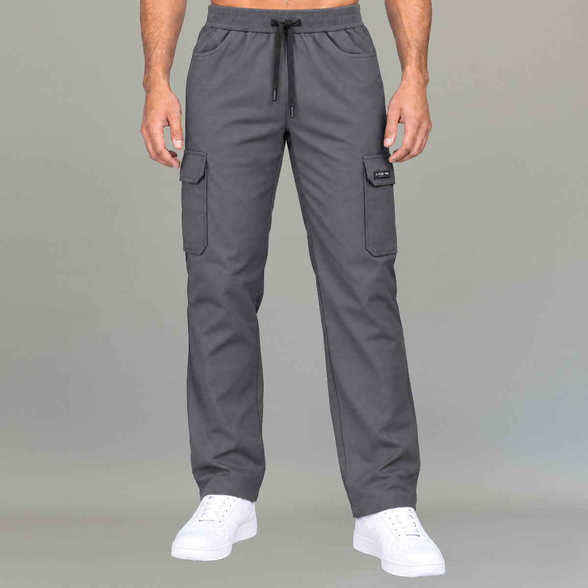 Pantalón Quirúrgico Hombre 940 Gris Oxford Super Stretch | Cargo Recto — vista 1 de 3