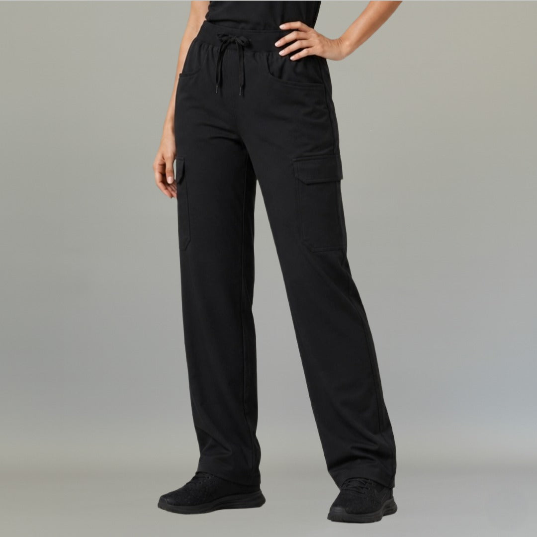 Pantalon Quirúrgico 940 Mujer Negro Super Stretch, Scrubs — vista principal