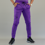Jogger Super Stretch Hombre Morado, Scrubs 901