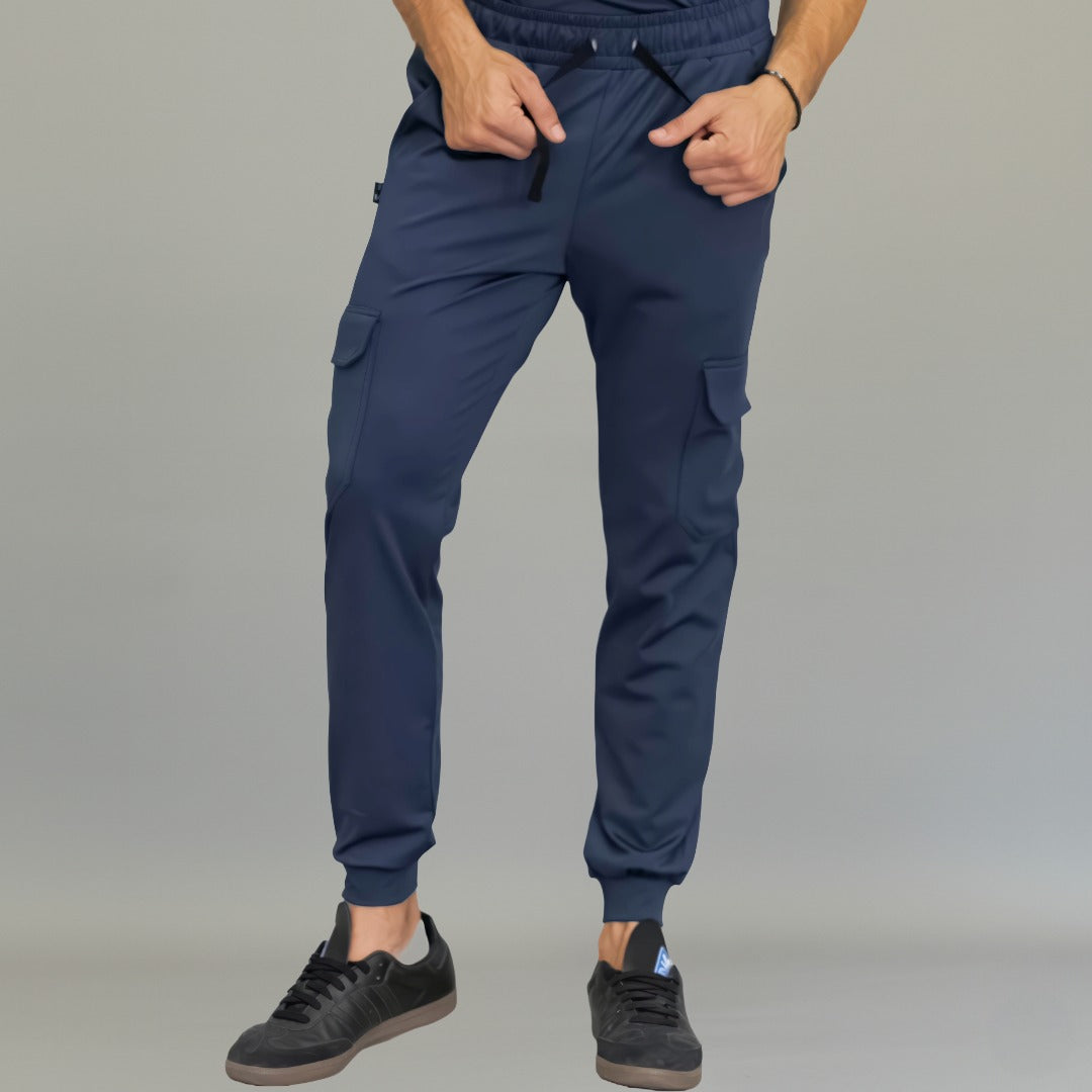 Jogger Est. 910 Quirúrgico Azul Marino Hombre Super Stretch, Scrubs Est. 910