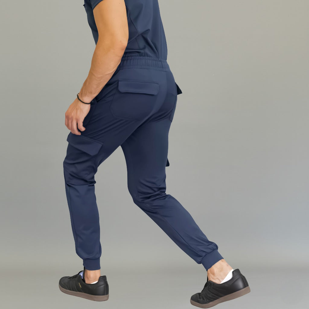 Jogger Est. 910 Quirúrgico Azul Marino Hombre Super Stretch, Scrubs Est. 910