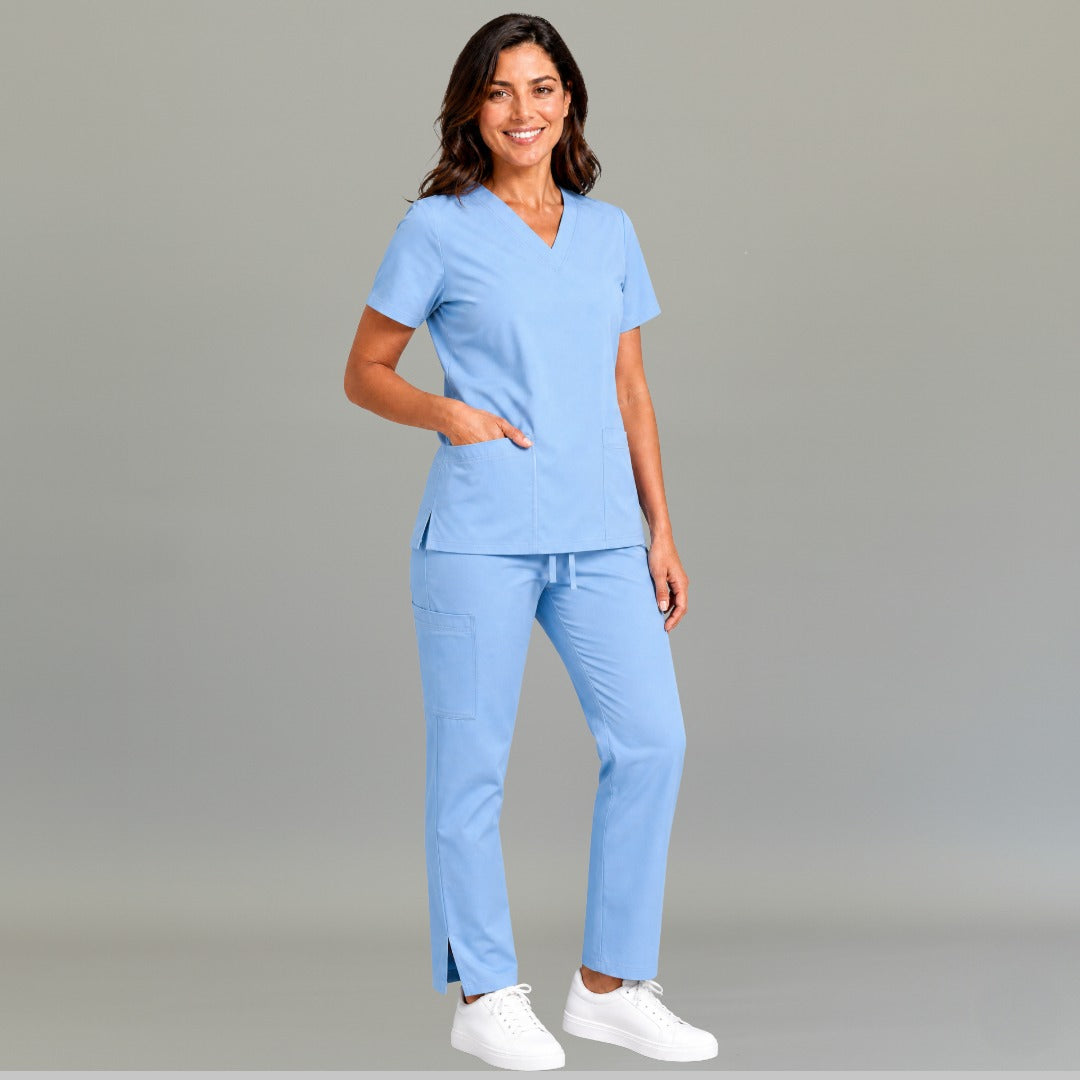 Pantalón Azul Cielo 502 Pierna Amplia Quirúrgico Mujer Relaxed