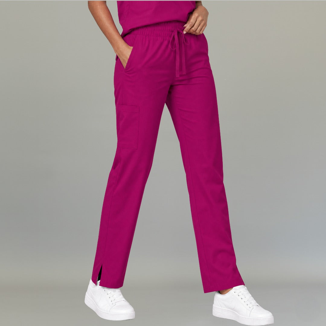 Pantalón 502 Pierna Amplia Quirúrgico Mujer Rosa Mexicano Antifluido Relaxed