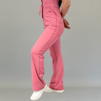 Jumpsuit Quirúrgico Mujer Estilo 945 Palo de Rosa Super Stretch Manga Corta