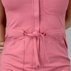 Jumpsuit Quirúrgico Mujer Estilo 945 Palo de Rosa Super Stretch Manga Corta