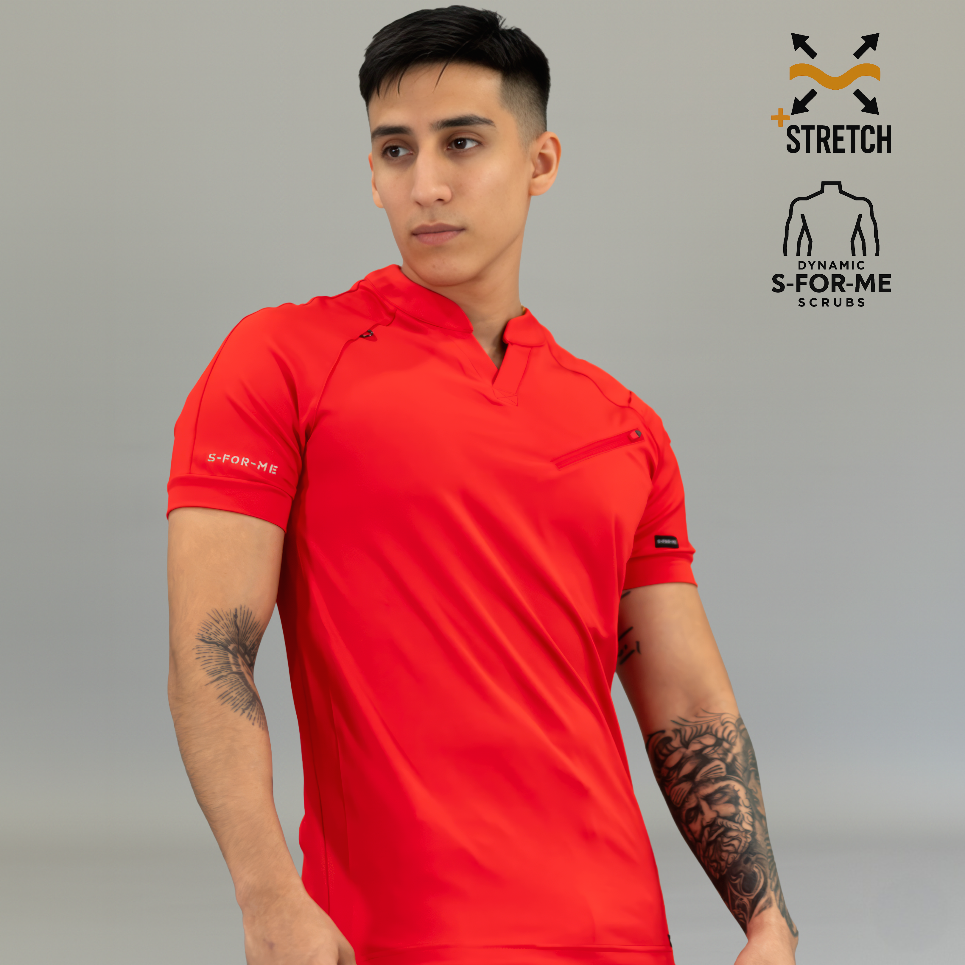 Filipina Quirúrgica Super Stretch Roja Hombre, Scrubs 905
