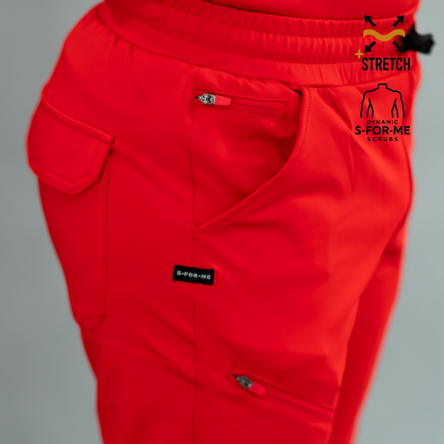 Jogger Rojo Super Stretch Hombre, Scrubs 905