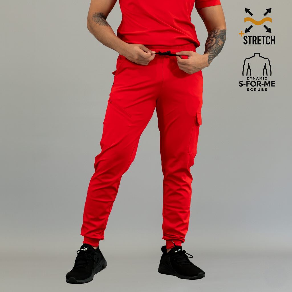 Jogger Rojo Super Stretch Hombre, Scrubs 905