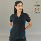 Filipina Médica para Mujer Modelo 930 Negro/Azul Rey Superstretch