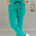 Pantalón Médico Quirúrgico para Mujer 930 Color Teal Superstretch