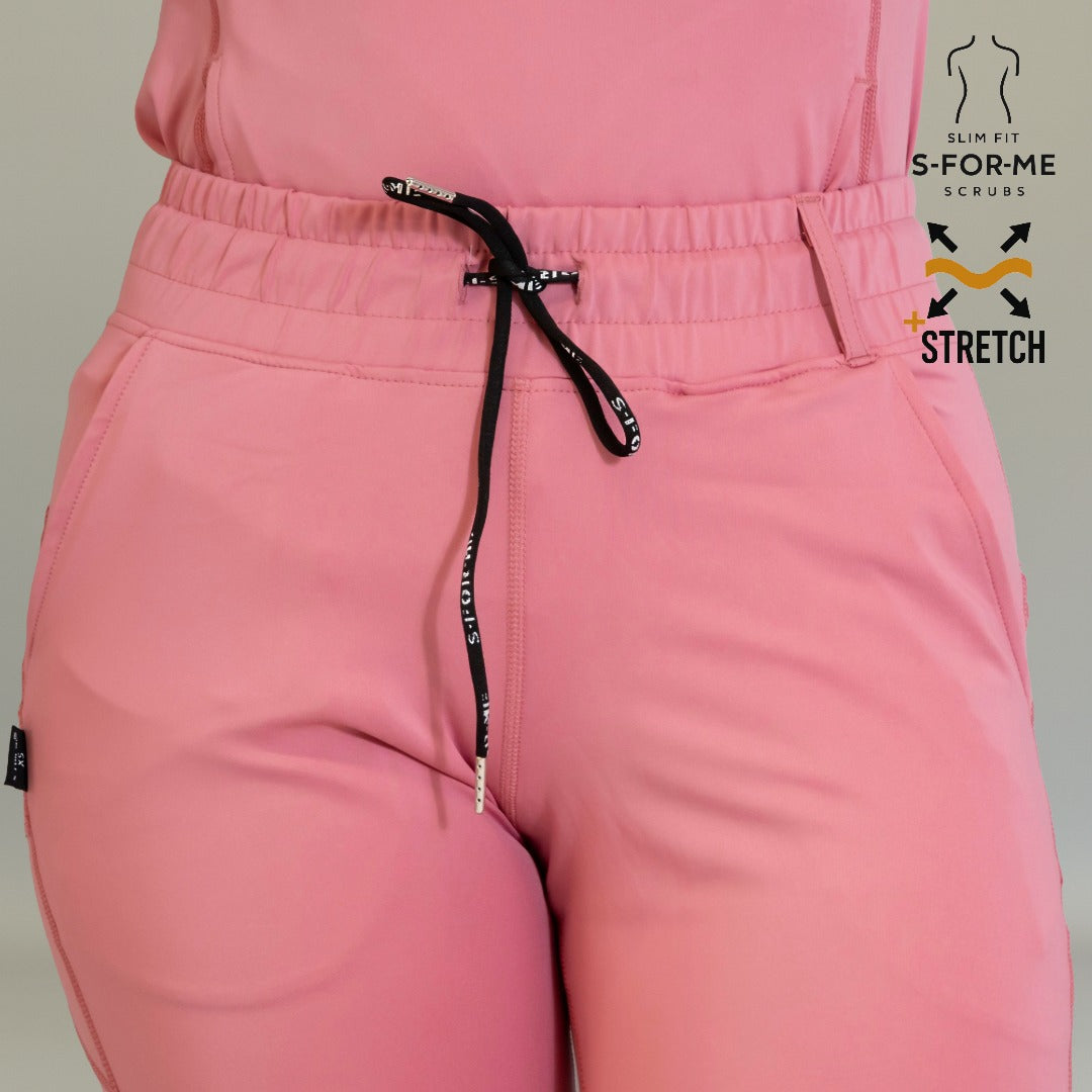 Pretina ajustable de pantalón quirúrgico 915 mujer palo de rosa Super Stretch