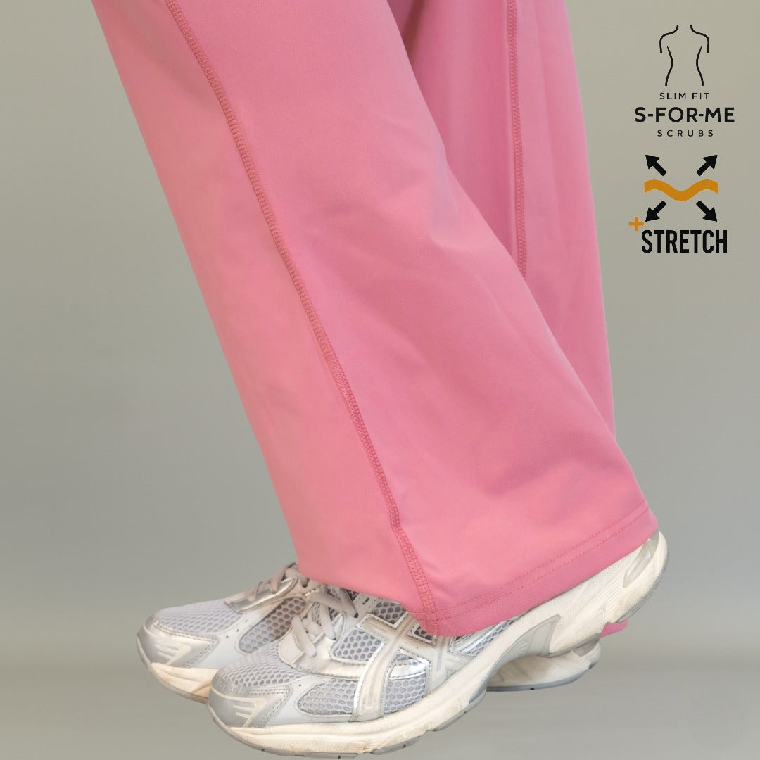 Bota acampanada de pantalón médico 915 mujer palo de rosa