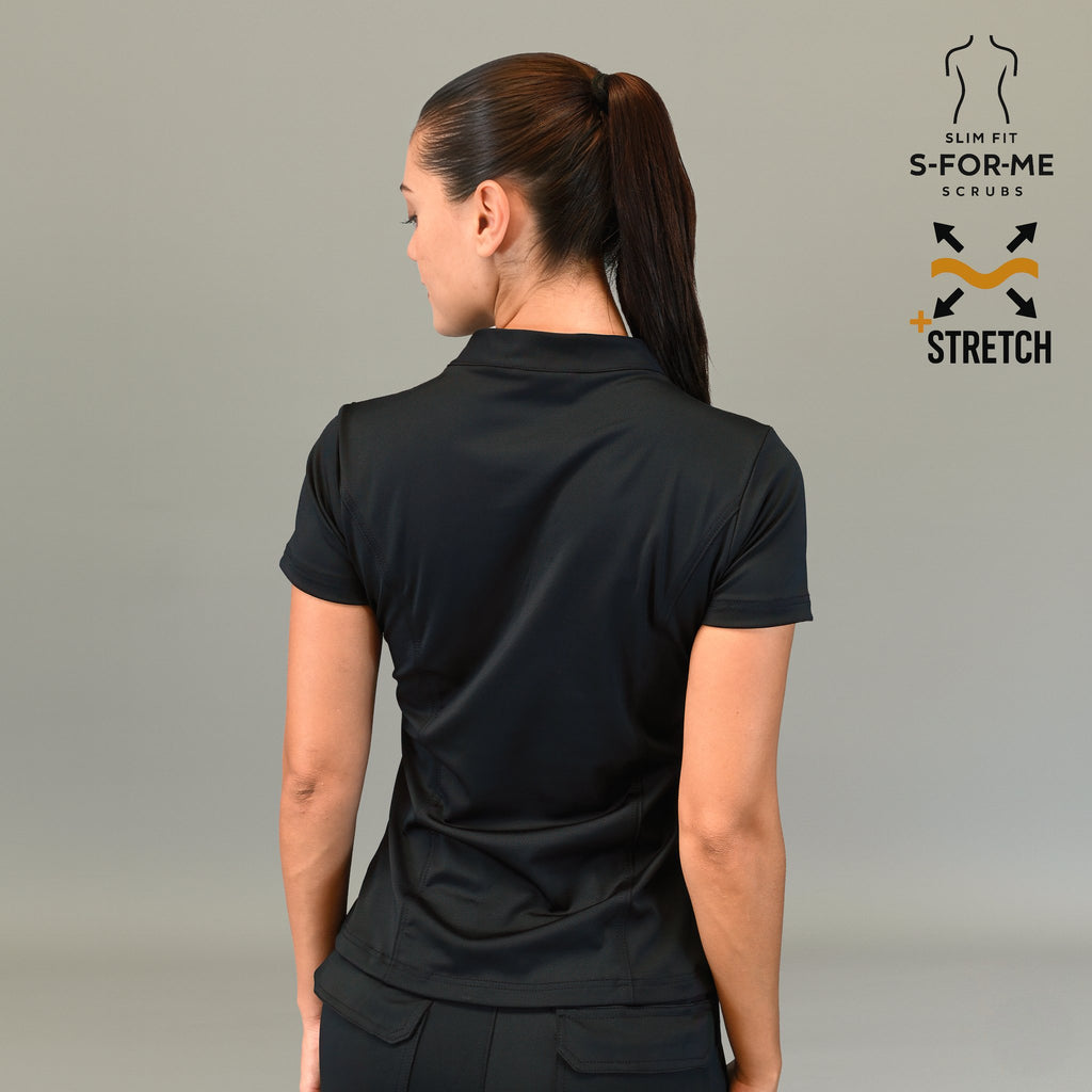 Conjunto medico negro mujer filipina y jogger quirurgico Estilo 910