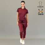 Conjunto medico vino mujer filipina y jogger quirurgico Estilo 910 Sandel Medica