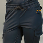 Jogger medico negro mujer Super Stretch combinado con filipina quirurgica