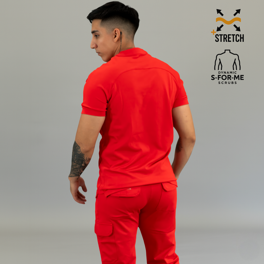 Filipina Quirúrgica Super Stretch Roja Hombre, Scrubs 905
