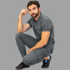 Filipina Est. 910 Quirúrgica Hombre Gris Medio, Scrubs 910 Super Stretch